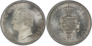 1865-B 1/6 Th KM-1205  Ag MS64