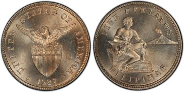 1927-M 5C MS64