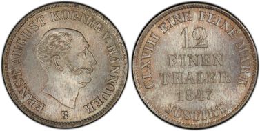1847-B 1/12 Th MS67