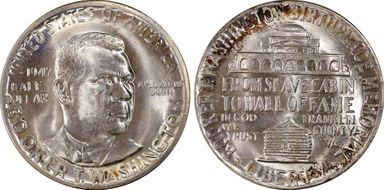 1947 50C Booker T. Washington MS66+