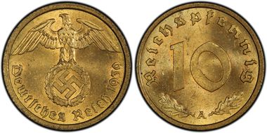 1939-A 10 Pfg J-364 MS64