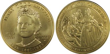2010-W $10 Mary Lincoln MS70