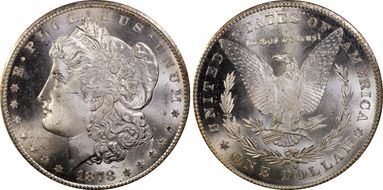 1878-CC $1 MS65+