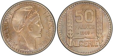 1949 50 Fr Lec-52 MS65
