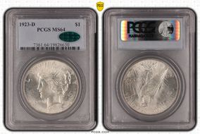 1923-D $1 MS64