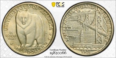 1936-S 50C Bay Bridge MS63