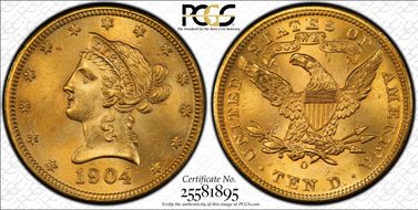1904-O $10 MS63