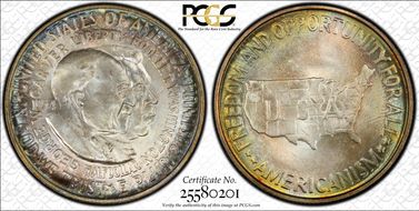 1954 50C Washington-Carver MS66+
