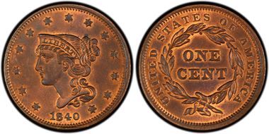 1840 1C N-2 Small/Large 18 MS65RB