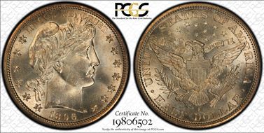 1896-S 50C MS65