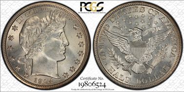 1904 50C MS65+