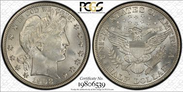 1908-D 50C MS66+