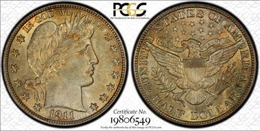 1911-S 50C MS66