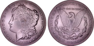 1888 $1 AU50
