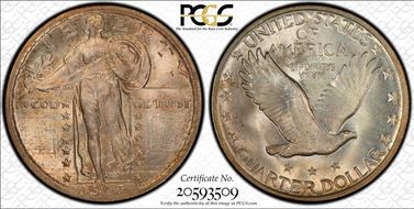 1917 25C Type 2 MS66FH