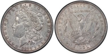 1878 7TF $1 VAM 222A, Face Chips XF45