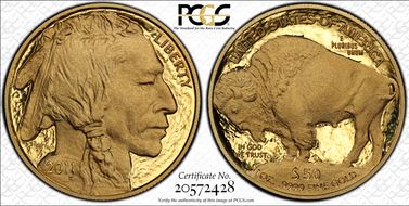 2011-W $50 American Buffalo  .9999 Fine Gold First Strike PR70DCAM