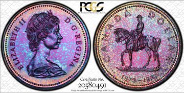 1973 S$1 R.C.M.P. Ag SP66