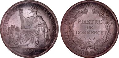 1909-A Piastre Lec-292 AU58