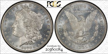 1878 7/8TF $1 Strong, VAM 40, 7/5 MS65