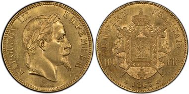 1863-BB 100 Fr Gad-1136 F-551 MS62