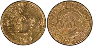 1915-S G$1 Panama-Pacific MS64