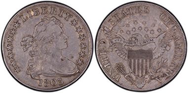 1803 $1 Large 3 VF35