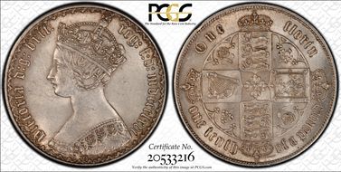 1866 Florin S-3892 MS61