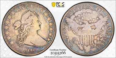 1805 50C Overton 107 VG10