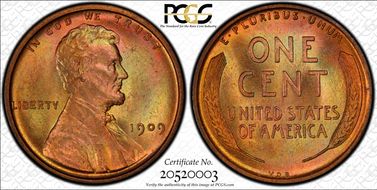 1909 VDB 1C MS65RB