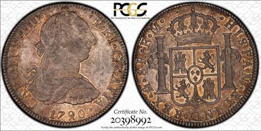 1790-Mo FM 8 R Calico-952 CAROLUS IIII AU53