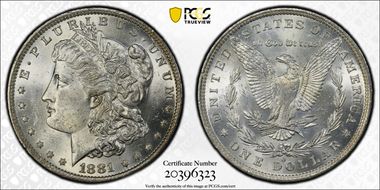 1881-O $1 MS63