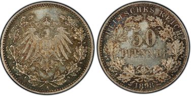 1898-A 50 Pfg J-15 MS66