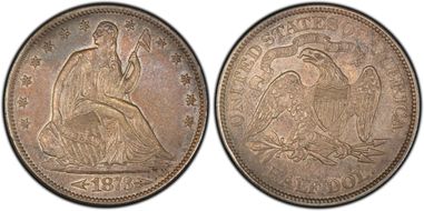 1873-S 50C Arrows AU50