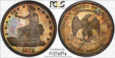 1878 T$1 Trade PR63CAM