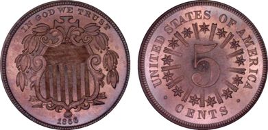 1866 5C Rays PR66