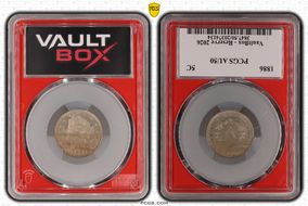 1886 5C AU50