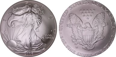 2006-W $1 Burnished Silver Eagle SP70