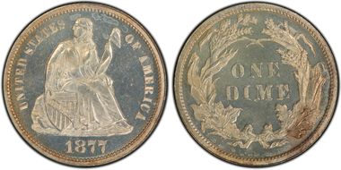 1877 10C PR65CAM