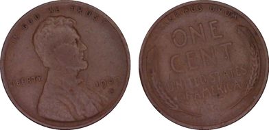 1909-S VDB 1C VF30BN