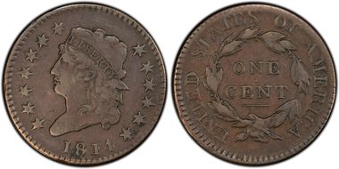 1814 1C Crosslet 4 VF35BN