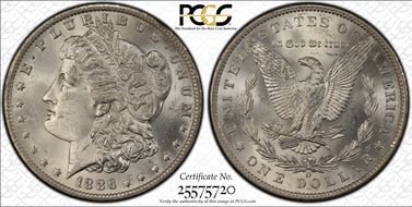 1886-O $1 MS63+