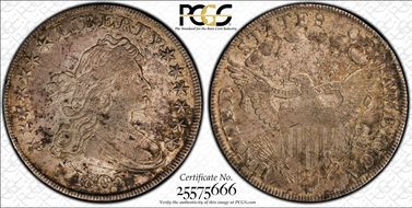 1803 $1 Small 3 AU50