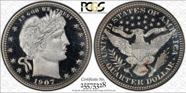 1907 25C PR66+ DCAM