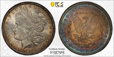 1888 $1 MS64