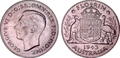 1943-S Florin KM-40  Ag MS62