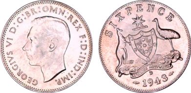 1943-D 6D KM-38  Ag MS64