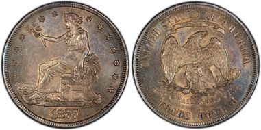 1877-S T$1 AU58