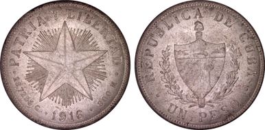 1916 Peso KM-15.2 MS64