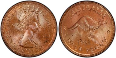 1961 Y. (p) 1/2D MS64RB